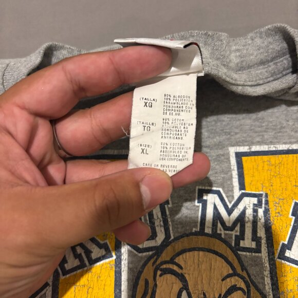 Disney T Shirt XL Gray Grumpy Graphic Snow White Y2K Casual Short Sleeves - Picture 3 of 6